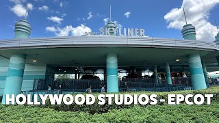 Disney Skyliner Ride Hollywood Studios to Epcot  Scenic Gondola Experience [upl. by Sulamith993]