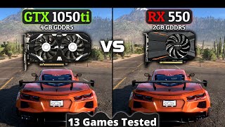 GTX 1050 ti vs Rx 550  How Big Is The Difference  13 Games Tested [upl. by Aggappora]