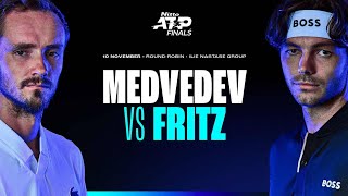 Medvedev vs Fritz NITTO ATP Finals Torino 10112024 [upl. by Yvel]