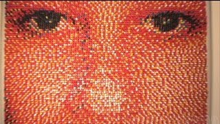 Portrait Made of 15000 Push Pins [upl. by Pirozzo]