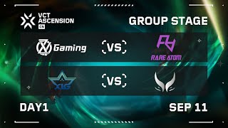 ZYG vs RA  XLG vs XG  Group Stage  Day 1  VCT Ascension CN [upl. by Glimp]