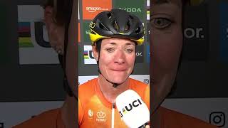 UCI Gravel World Champion Marianne Vos on her battle with Lotte Kopecky 💥 [upl. by Camp947]