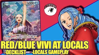 I Brought RedBlue VIVI to Locals in OP06  One Piece Card Game Locals Gameplay w Commentary [upl. by Nonnek]