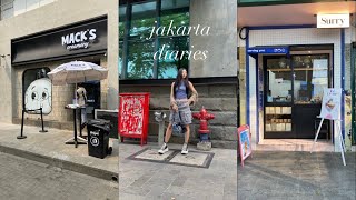 jakarta vlog cafe hopping spending time outside books blok m pasar santa kwangya at jakarta [upl. by Ateiram]