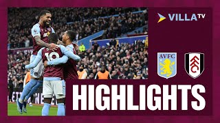 MATCH HIGHLIGHTS  Aston Villa 31 Fulham [upl. by Aztilem]