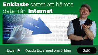 Hämta data från Internet till Excel  superenkelt [upl. by Atteynod]