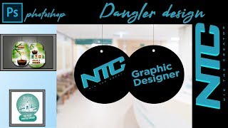 How to make Dangler Design in photoshop cc 2017  NIK THE CREATOR  2K19 [upl. by Yelmene]