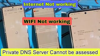 Internet Not working WIFI Not working  Private DNS Server cannot be assessed [upl. by Perrie311]