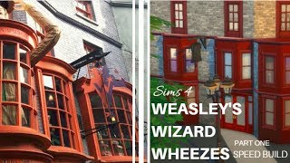 Sims 4 Weasleys Wizard Wheezes  Speed Build [upl. by Kreindler]