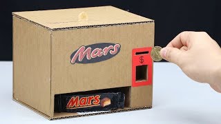 DIY MARS Chocolate Vending Machine with Coin [upl. by Bertine690]