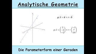 Parameterform einer Geraden erklärt  Punktprobe Analytische Geometrie [upl. by Antoine105]