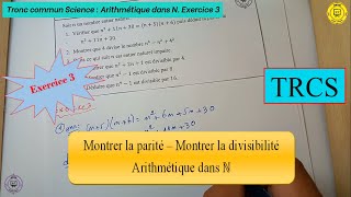 Exercie corrigée N 3 sur les multiples et les diviseurs  TRCS Niveau dificile [upl. by Euqnomod]