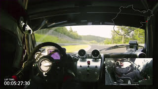 Pagani Zonda R  Nurburgring lap [upl. by Ydnik]