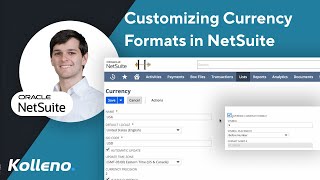 NetSuite Tutorial  Customizing Currency Formats in NetSuite [upl. by Kado]