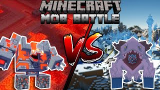 Redstone Monstrosity VS Frostmaw  Minecraft Mob Battle [upl. by Ttayh]