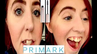 TESTING PRIMARK MASCARA  False Lash Queen Affordable First Impressions [upl. by Amalita]