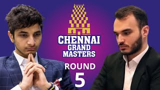 Santosh Gujrathi Vidit vs M Amin Tabatabaei  Chennai Grand Masters 2024  Round 5 [upl. by Coriss]