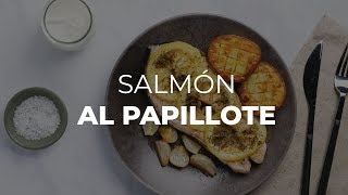 Receta de Salmón al Papillote sin horno  Fácil y Rápida [upl. by Doownelg998]