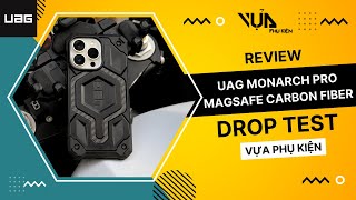 Review chi tiểt và Droptest UAG Monarch Pro Carbon iPhone 13 Pro  13 Promax I Vựa Phụ Kiện [upl. by Doralynne312]