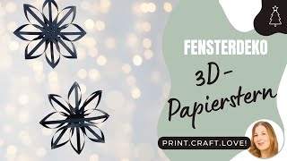 Einzigartiger 3D Papier Stern ⭐  Einfache Faltanleitung für deine Weihnachtsdeko  DIY Papierstern [upl. by Adelbert]