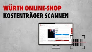 OnlineShop der Würth Industrie Service Kostenträger scannen [upl. by Radburn]