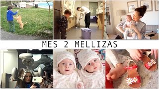 VLOG MES 2 MELLIZAS  Abril 2016  Unboxing zapatos  Mientras falta mamÃ¡  Cambio de look [upl. by Dannel]