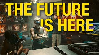 Cyberpunk 2077 in VR is UNBELIEVABLE [upl. by Solim]