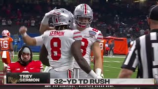 Ohio State RB Trey Sermon 32 Yard Touchdown vs Clemson  2021 College Football [upl. by Xela]