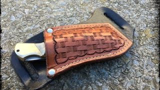 Leather Horizontal Folding Knife Sheath [upl. by Clemmy]