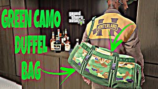 GTA 5 ONLINE CAMO DUFFEL BAG GLITCH [upl. by Kinom748]