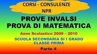 Prove Invalsi Matematica 2009  2010  Parte 4 [upl. by Ignatius]