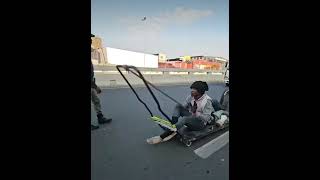 when home made kart faster than police car only in South Africa [upl. by Battista]