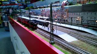 Modelleisenbahnanlage mit 3 Spurweiten  N  H0  Spur 1  im MSL Bremen [upl. by Nowell401]