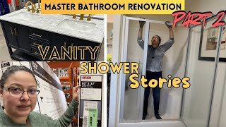 What Nobody Tells You About Master Bathroom Remodels Vanity Shower Demo Plumbing [upl. by Suoicerpal572]