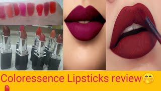 coloressence Lipsticks review 🤭💄 [upl. by Moira904]