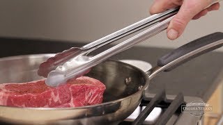 How to Pan Sear a Steak [upl. by Aihsined]