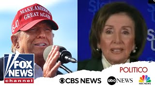 OUT OF CONTEXT Pelosi media pounce on Trumps comments at Ohio rally [upl. by Maitund492]