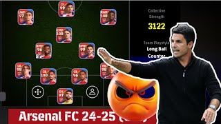 ARSENALFC 2425🔥 3122 eFootball Squad💥 😎 [upl. by Soulier]