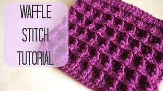 CROCHET How to crochet the Waffle stitch  Bella Coco [upl. by Ettenor]