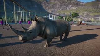 Southern White Rhinoceros Horns Weapon Planet Zoo [upl. by Anayet]