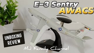 Boeing 707 E3 Sentry AWACS 1200 Model Unboxing [upl. by Aulea]