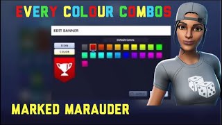 Combos For Every Color for the Marked Marauder Skin Fortnite [upl. by Lucier]