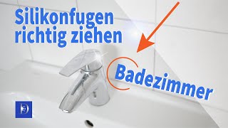 Silikonfugen erneuern im Badezimmer  Sanitärbereich ANLEITUNG für Anfänger amp Einsteiger geeignet👨‍🔧 [upl. by Anikas]