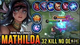 MATHILDA BEST ROAMER DAMAGE  BUILD TOP 1 GLOBAL MATHILDA  MOBILE LEGENDS [upl. by Vitia]