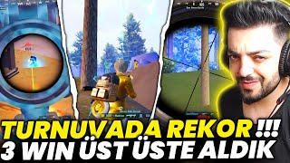 TURNUVADA REKOR  3 WİN ÜST ÜSTE ALDIK  FURY TEAM PUBG Mobile [upl. by Amihc]