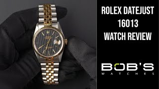 Rolex Datejust 16013  Bobs Watches [upl. by Caesaria]