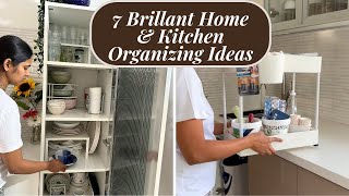 7 Brilliant Kitchen Organization Ideas  Space Saving Organizing tips [upl. by Thekla704]