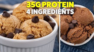 Protein Cookie Dough  Healthy No Bake Dessert [upl. by Rahm889]