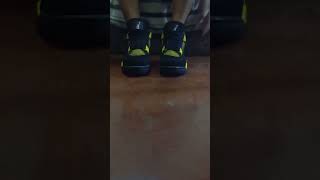 Jordan 4 Retro Thunder Flex on Feet [upl. by Namzed393]