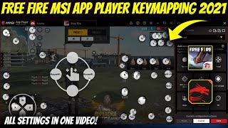 Best Msi App Player Free Fire Key Mapping 2021  Free Fire Pc Control Settings [upl. by Lynnea]